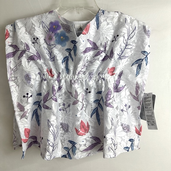 Official Disney Girls White Floral Lace Swimsuit Coverup With high end d… - Picture 1 of 10